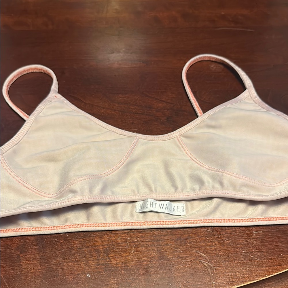 NIGHTWALKER Women's Soft Tan Bikini Top small PAC Sun